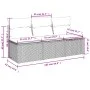 3-seater garden sofa with PE rattan cushions in black by , Outdoor sofas - Ref: Foro24-365988, Price: 157,69 €, Discount: %