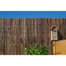 Nature Natural pine bark hurdle fence 1x3 m 5 mm thick by , fence panels - Ref: Foro24-447510, Price: 56,24 €, Discount: %