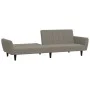 Sofá cama de 2 plazas terciopelo gris claro de , Sofás - Ref: Foro24-375858, Precio: 267,17 €, Descuento: %