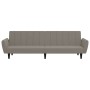 Sofá cama de 2 plazas terciopelo gris claro de , Sofás - Ref: Foro24-375858, Precio: 271,49 €, Descuento: %