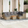 Juego de sofás jardín con cojines beige 10 pzas ratán sintético de , Conjuntos de jardín - Ref: Foro24-3223966, Precio: 538,0...