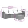Set de muebles de jardín 5 pzas y cojines ratán sintético negro de , Conjuntos de jardín - Ref: Foro24-3223998, Precio: 278,8...