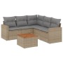 Juego de sofás jardín con cojines 6 pzas ratán sintético beige de , Conjuntos de jardín - Ref: Foro24-3224120, Precio: 372,96...
