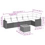 Set sofás de jardín 7 piezas y cojines ratán sintético beige de , Conjuntos de jardín - Ref: Foro24-3224134, Precio: 436,93 €...