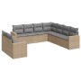 Set de sofás de jardín 9 pzas con cojines ratán sintético beige de , Conjuntos de jardín - Ref: Foro24-3219139, Precio: 577,8...