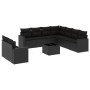 Set de sofás de jardín 10 pzas cojines ratán sintético negro de , Conjuntos de jardín - Ref: Foro24-3219145, Precio: 655,18 €...