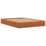 Estructura de cama madera maciza pino marrón cera 120x200 cm de , Camas y somieres - Ref: Foro24-844819, Precio: 93,11 €, Des...