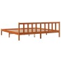 Estructura de cama madera maciza pino marrón cera 180x200 cm de , Camas y somieres - Ref: Foro24-844812, Precio: 106,41 €, De...