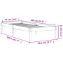 Estructura de cama madera maciza de pino marrón cera 75x190 cm de , Camas y somieres - Ref: Foro24-844833, Precio: 57,84 €, D...