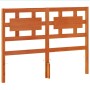 Cabecero de cama madera maciza de pino marrón cera 135 cm de , Cabeceros y pies de cama - Ref: Foro24-844230, Precio: 50,24 €...