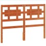 Cabecero de cama madera maciza de pino marrón cera 135 cm de , Cabeceros y pies de cama - Ref: Foro24-844230, Precio: 50,24 €...