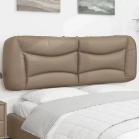 Cappuccino synthetic leather padded bed headboard 160 cm by , Headboards and footboards - Ref: Foro24-374599, Price: 77,14 €,...