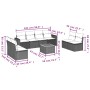 Set de muebles de jardín 9 pzas y cojines ratán sintético gris de , Conjuntos de jardín - Ref: Foro24-3224086, Precio: 493,85...
