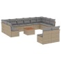 Set sofás de jardín con cojines 13 pzas ratán sintético beige de , Conjuntos de jardín - Ref: Foro24-3223896, Precio: 727,79 ...