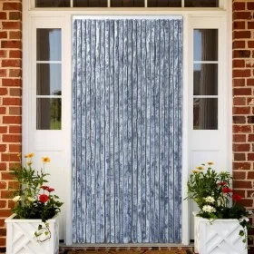 Cortina mosquitera de chenilla plateada 90x220 cm de vidaXL, Mosquiteras para ventanas - Ref: Foro24-284286, Precio: 61,53 €,...