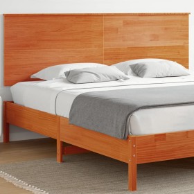 Cabecero de cama madera maciza de pino marrón cera 180 cm de , Cabeceros y pies de cama - Ref: Foro24-844377, Precio: 58,19 €...