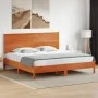 Wax brown solid pine wood bed headboard 180 cm by , Headboards and footboards - Ref: Foro24-844377, Price: 57,60 €, Discount: %