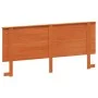Wax brown solid pine wood bed headboard 180 cm by , Headboards and footboards - Ref: Foro24-844377, Price: 57,60 €, Discount: %