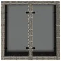 Mesa de jardín superficie de cristal ratán PE gris 55x55x37 cm de , Mesas de jardín - Ref: Foro24-366120, Precio: 57,00 €, De...
