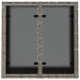 Mesa de jardín superficie de cristal ratán PE gris 55x55x37 cm de , Mesas de jardín - Ref: Foro24-366120, Precio: 54,95 €, De...