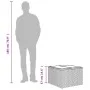Mesa de jardín superficie de cristal ratán PE gris 55x55x37 cm de , Mesas de jardín - Ref: Foro24-366120, Precio: 57,00 €, De...