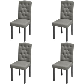 Sillas de comedor giratorias 4 unidades tela gris en Sillas de comedor | Comprar online en Foru.es