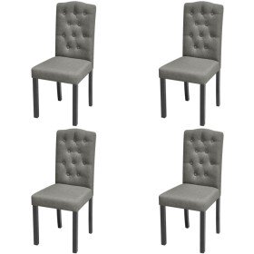 Sillas de comedor giratorias 4 unidades tela gris en Sillas de comedor | Comprar online en Foru.es