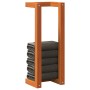 Toallero de madera de pino maciza marrón encerado 23x18x60 cm de , Toalleros - Ref: Foro24-844473, Precio: 21,53 €, Descuento: %