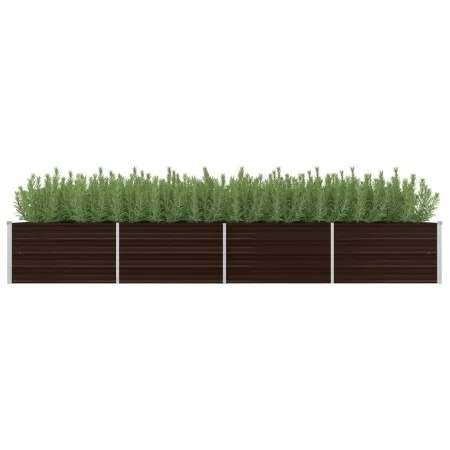 Arriate de acero galvanizado marrón 320x80x45 cm de vidaXL, Maceteros y jardineras - Ref: Foro24-45716, Precio: 74,04 €, Desc...