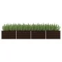 Arriate de acero galvanizado marrón 320x80x45 cm de vidaXL, Maceteros y jardineras - Ref: Foro24-45716, Precio: 74,04 €, Desc...