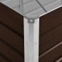 Arriate de acero galvanizado marrón 320x80x45 cm de vidaXL, Maceteros y jardineras - Ref: Foro24-45716, Precio: 74,04 €, Desc...