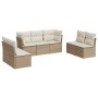 Set sofás de jardín 7 piezas y cojines ratán sintético beige de , Conjuntos de jardín - Ref: Foro24-3217408, Precio: 436,45 €...