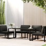Mesa de comedor de jardín aluminio gris antracita 120x60x66cm de , Mesas de jardín - Ref: Foro24-318312, Precio: 137,90 €, De...