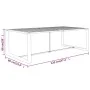 Anthrazitgrauer Garten-Esstisch aus Aluminium, 120 x 60 x 66 cm von , Gartentische - Ref: Foro24-318312, Preis: 129,88 €, Rab...