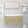Set de muebles de baño 2 pzas contrachapada roble Sonoma de , Muebles de baño - Ref: Foro24-804848, Precio: 86,44 €, Descuent...