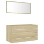 Set de muebles de baño 2 pzas contrachapada roble Sonoma de , Muebles de baño - Ref: Foro24-804848, Precio: 86,44 €, Descuent...
