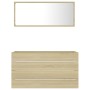 Set de muebles de baño 2 pzas contrachapada roble Sonoma de , Muebles de baño - Ref: Foro24-804848, Precio: 86,44 €, Descuent...