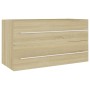 Set de muebles de baño 2 pzas contrachapada roble Sonoma de , Muebles de baño - Ref: Foro24-804848, Precio: 86,44 €, Descuent...