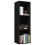Estantería libros/mueble TV contrachapada negro 36x30x114 cm de , Librerías y estanterías - Ref: Foro24-800136, Precio: 41,84...