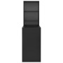Mesa alta de bar con armario negra 115x59x200 cm de , Mesas de cocina y de comedor - Ref: Foro24-280228, Precio: 182,54 €, De...