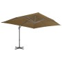 Sombrilla de jardín con base portátil gris topo de vidaXL, Sombrillas - Ref: Foro24-276349, Precio: 424,88 €, Descuento: %