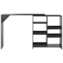 Bar table with mobile shelf black 138x39x110 cm by , Kitchen and dining tables - Ref: Foro24-280223, Price: 112,05 €, Discoun...