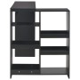 Mesa de bar con estantería móvil negro 138x39x110 cm de , Mesas de cocina y de comedor - Ref: Foro24-280223, Precio: 138,23 €...
