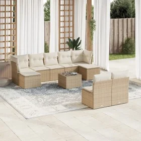 Juego de sofás jardín con cojines beige 10 pzas ratán sintético de , Conjuntos de jardín - Ref: Foro24-3250117, Precio: 619,9...