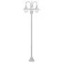 Farolas de jardín con 3 luces aluminio blanca E27 220 cm de , Iluminación de exterior - Ref: Foro24-44206, Precio: 159,94 €, ...