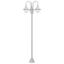 Farolas de jardín con 3 luces aluminio blanca E27 220 cm de , Iluminación de exterior - Ref: Foro24-44206, Precio: 151,21 €, ...