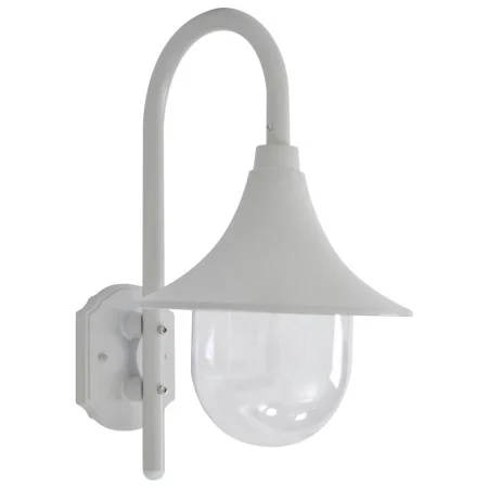 Lámpara de pared de jardín aluminio blanca E27 42 cm de , Iluminación de exterior - Ref: Foro24-44212, Precio: 52,97 €, Descu...