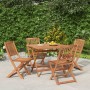 Juego de comedor de jardín 5 piezas madera maciza de acacia de , Conjuntos de jardín - Ref: Foro24-3152900, Precio: 306,03 €,...