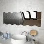 vidaXl Espejos de pared vidrio ondulado 60x18,5 cm 4 unidades de , Espejos - Ref: Foro24-245694, Precio: 38,62 €, Descuento: %