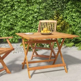 Klappbarer Gartentisch massives Akazienholz 90x90x75 cm von , Gartentische - Ref: Foro24-319671, Preis: 111,24 €, Rabatt: %
